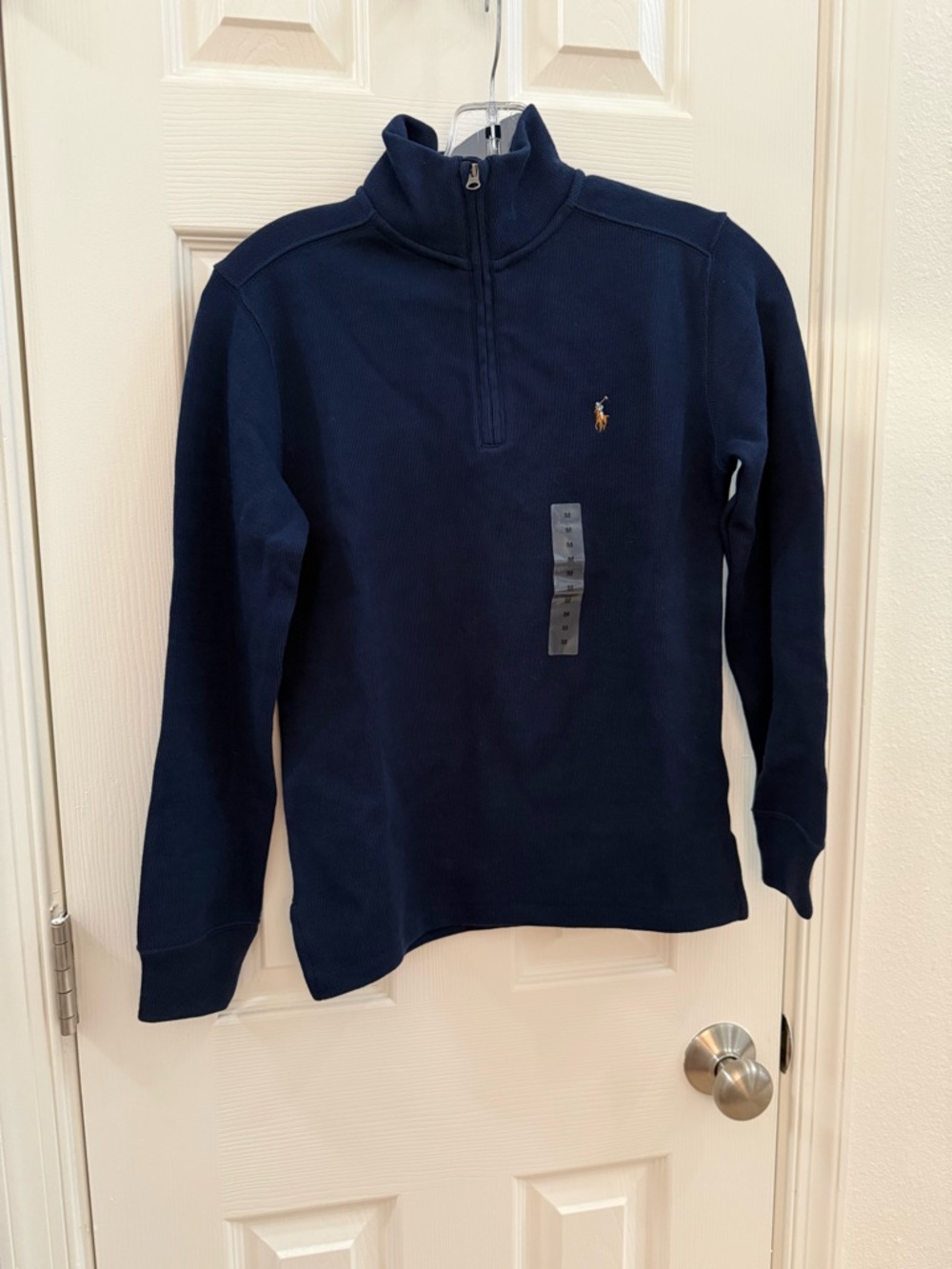 Ralph Lauren boys quarter zip Sz M 10/12